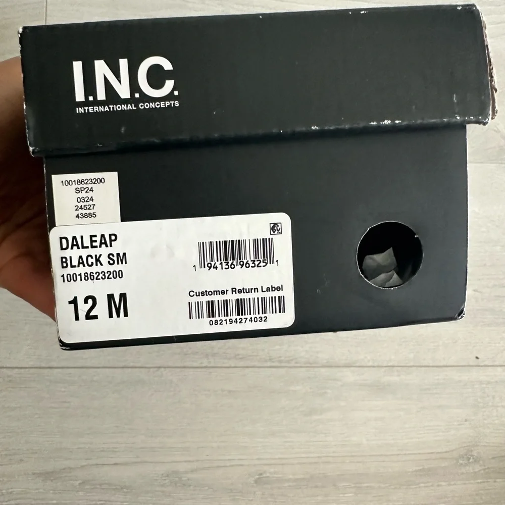 INC International Concepts Black Sandals with Open Back - Picture 5 of 5